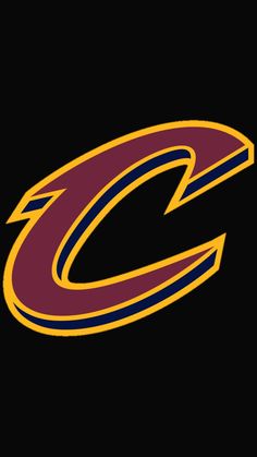 the cleveland c logo on a black background