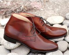 Dress Boots For Men, Brown Dress Boots, Leather Dress Boots, Brown Chukka Boots, Dress Leather Boots, Burgundy Boots Ankle, Handmade Leather Boots, Brown Leather Dress, Mens Chukkas