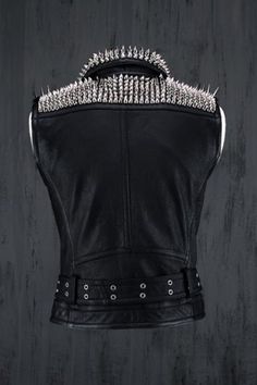 Men Leather Vest Steam Punk Jacket Hippie Style For Party Guys