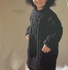 a child's sweater and hat knitting pattern from the book, knitted with love