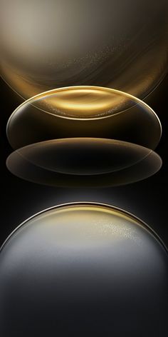 an abstract background with gold and black circles