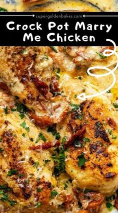 crock pot marry me chicken recipe on a plate