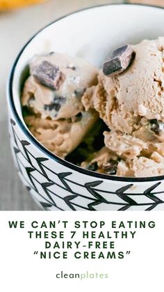 These luscious, creamy treats have either bananas or avocado as a base, but you won't miss all the sugar and cream. Mint Chocolate Chips, Nice Cream, Mint Chocolate, Vegan Chocolate, Healthy Dessert, Healthy Desserts