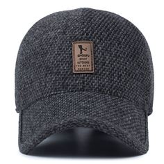 Product Category: Baseball CapMaterial: Wool/feltWeaving method: warp knittingEave shape: curlingTop style: domeHat style: short brim Mode Hip Hop, Ear Cap, Men's Baseball Cap, Mens Winter, Fishing Hat, Fashion Jeans, Baseball Caps Mens, Ear Protection, Cotton Hat