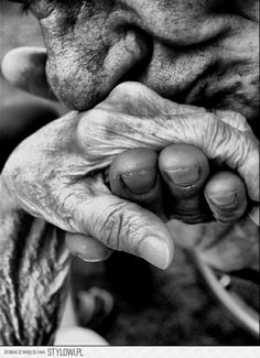 an older person holding their hands together with the caption new age gents chivaly has no age, color or shape it's times