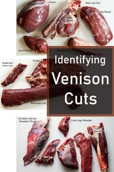 Different cuts of venison Slow Cooker Venison, Deer Steak, Venison Chili, Venison Backstrap, Venison Jerky, Venison Meat, Venison Stew, Venison Burgers, Keto Carnivore