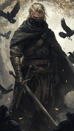 Light Armor Men, Warlord Character Design, Fantasy Cloak Art, Fantasy Royalty, Dnd Art, Beautiful Dark Art, Fantasy Costumes