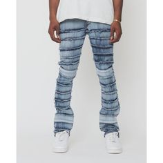 New Jeans Measured Laid Flat Waist 42" Inseam 34" Rise 11.5" Leg Open 11" Ankle Open 9.5" Blue Fitted Rigid Denim Bottoms, Fitted Blue Rigid Denim Bottoms, Fitted Blue Denim Bottoms, Fitted Blue Recycled Denim Jeans, Mens Streetwear Outfits, Distressed Pants, Southpole Jeans, Blue Jeans Mens, Straight Leg Jeans Men