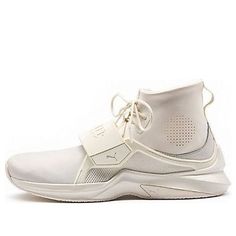 Fenty x Womens WMNS Trainer High 'Whisper White' Whisper White/Whisper White 190398-04 Puma Fenty, Marathon Running Shoes, Whisper White, Fenty Puma, Puma Fierce Sneaker, Running Shoes Sneakers, Stylish Sneakers, High Top, Perfect Pair