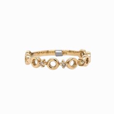 A stackable circle band with diamond accents in 14k solid gold that can sit with your ring perfectly, or be worn on its own! Designer Silver Jewellery, Stackable Wedding Bands, Jewelry Showcases, Earring Findings, Pendant Bracelet, Estate Jewelry, Wedding Band, Ring Earrings, Natural Diamonds