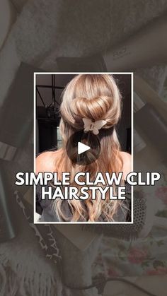 8.2K views · 303 reactions | The easiest claw clip hairstyle you’ll ever save! 🤌🏻

Hi, I’m Mandi! Here to help you easily style, maintain and grow your hair healthy and strong! 🙌🏻 

Drop HAIR GOALS below for a 🆓 hair consult where I’ll send a personalized routine and regimen for your specific hair type, needs and goals straight to your inbox. 💁🏼‍♀️

Hugs + Happy Hair 🥂

#hairtutorial #hairtutorials #hairstyle #hairstyles #halfup #halfuphalfdown #halfuphalfdownhairstyle #easyhair #fallhair #clawclip #clawcliphairstyle | Easy Hair Tutorials | Hairstyles | Hair Growth Clip Hairstyle, Hair Healthy