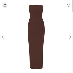 Tube Dress Color “Cocoa” Brown Midi-length Bodycon Dress For Evening, Brown Midi Length Bodycon Dress For Evening, Brown Sheath Midi Dress For Date Night, Brown Strapless Bodycon Dress, Brown Strapless Evening Dress, Fitted Brown Maxi Dress For Date Night, Brown Tube Dress, Dresses Fits, Tube Dress