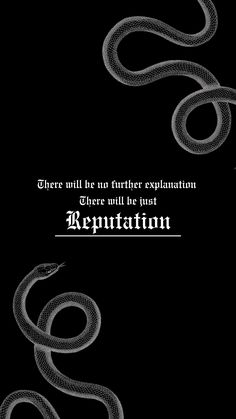 a black and white snake with the words repentition on it's side