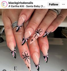 Stilettos Nails, Bedazzled Nails, Art Deco Nails, Acrylic Toe Nails, Hello Nails, Claw Nails, Edgy Nails, Goth Nails, Stiletto Nails Designs