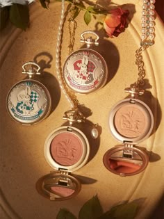 Wonderland Tea Party Series Pocket Watch Powder Blush 5 Colors Available Kawaii Makeup, Makeup Package, Fancy Makeup, Makeup Items, Pocket Watches, Cute Makeup, Aesthetic Makeup, Makeup Skin Care, Makeup Inspo