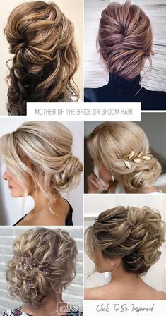 Bride Hairstyles Elegant, Groom Hair Styles, Mother Of The Bride Hairstyles, Hairstyles Elegant, Bride Updo, Hoco Hair Ideas Curls