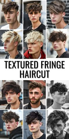 The Textured Fringe Haircut is a must-try for men. Perfect for men with straight hair, this style works well with a low taper fade or a mid taper. Ideal for men with curly hair or straight hair, and also great for men with blonde hair, this haircut suits various hair types and styles. Whether for men or boys, this modern cut is a fashionable choice. Fringe Up Haircut Men, Textured Fringe Low Taper, Textured Fringe Haircut Men, French Crop Low Fade, Textured Fringe Men, Men Straight Hair, Straight Hair Men, Men With Straight Hair, Mid Taper