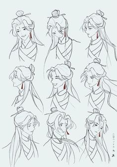 some sketches of the princesses from disney's sleeping beauty