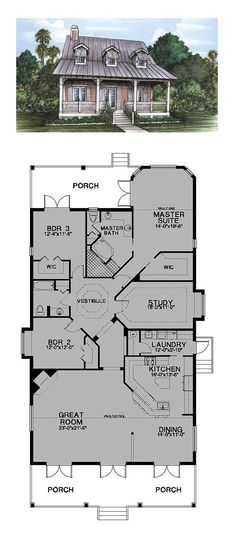 two floor plans for a small house with lots of windows and no one in it