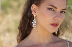 ❤️erica Boho Bridal Earrings, Crystal Statement Earrings, Opal Wedding, Earrings Leaf, Earrings Crystal, Boho Bridal, Wedding Jewelry Earrings, Earrings Boho, Wedding Earrings