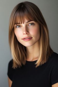 37 Stunning Looks for Medium Hair with Bangs: Discover beautiful styles to add flair and personality to your medium-length hair! ✨💇‍♀️ #MediumHair #Bangs #HairInspo Medium Hair With Bangs, Best Hair Cut, Medium Length Hairstyle, Hairstyle With Bangs, Perfect Bangs, Short Bangs, Hair And Makeup Tips, Shag Hairstyles