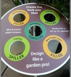 a sign that says design like a garden pro