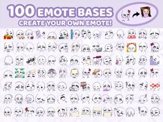 the emote base sheet has been drawn and is ready to be used for animation