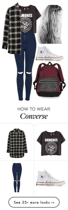 "Sin título #781" by candiibella on Polyvore featuring Topshop, Converse, Madewell and Victoria's Secret Vintage Pictures Ideas, How To Wear Converse, Edgy Grunge, School Look, Curvy Petite Fashion, Fashion Edgy, Cooler Look