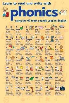 learn to read and write with phonics using the 42 main sounds used in english