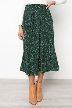 Brand Name: AOWOFSSilhouette: PleatedMaterial: PolyesterDecoration: NONEOrigin: CN(Origin)Waistline: empirePattern Type: DOTDresses Length: Mid-CalfAge: Ages 18-35 Years OldGender: WOMENModel Number: DF-574/ccStyle: Bohemian Womens Long Skirt, Pleats Pattern, Rock Outfit, Pleated Long Skirt, Skirt Denim, Pleated Maxi Skirt, Long Skirts For Women, Half Skirt, Skirt Mini