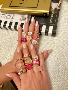 You have been looking for style to show off this summer😎now you have finally found it! Hit the beach 🏖 in style with these Pink CUTE CHUNKY RINGS. Details: *Quantity: 18 pcs *Size: from US 6.5 - US 8 If you have any questions regarding your order, please do not hesitate to contact us. We have new items being added so always come back to check us out. Thanks for stopping by. Trendy Open Ring For Summer, Trendy Party Crystal Ring, Trendy White Crystal Promise Ring, Trendy Adjustable Crystal Ring For Parties, Adjustable Trendy Crystal Ring For Party, Trendy Party Rings With Heart Shape, Trendy Heart-shaped Rings For Party, Trendy Midi Rings For Party, Trendy Heart-shaped Party Rings