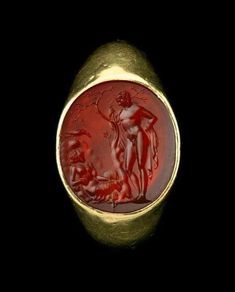 Apollo And Cassandra, Ancient Roman Jewelry, Roman Ring, Ancient Jewels, Medieval Rings, Roman Jewelry, Ancient Jewellery, Vintage Gold Rings, Stone Engraving