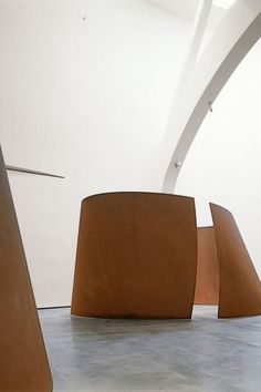 an abstract sculpture in the middle of a room