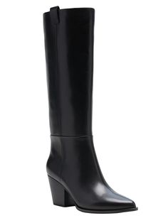 Heritage Tall Western Boot | Banana Republic Black Boots With Dress, Targaryen Dress, Tall Cowboy Boots, Tall Western Boots, Curved Pergola, Tall Western Boot, Look Office, Corner Office, Insole Design