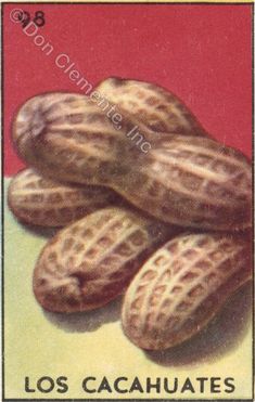 a postage stamp with peanuts on it's front and back side, showing the word los cacaculates