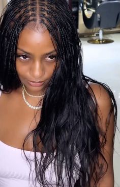 Megan Good Braids, Mid Back Box Braids, Justine Skye Braids, Pisces Beauty, Editorial Braids, Bae Aesthetic, Simone Hicks, Pick And Drop Braids, Hairstyle Black Hair