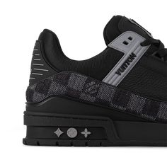 LOUIS VUITTON® - Lv Trainer Sneaker - Black Lv Trainers, Lv Trainer Sneaker, Erica Mena, Pokemon Bead, Louis Vuitton Gifts, Spring Sandals, Men Store, Leather Denim, Shoe Boot Sandals