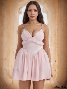 Olivia Mark - Pink Strap Party Dress for Women with Sleeveless Design Party Dress For Women, Party Dresses For Women, Olivia Mark, Dress For Women, Party Dress, Womens Dresses, For Women, Pink, Design