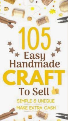 the cover of an easy handmade craft to sell book