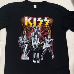 Brand New Kiss Shirt Without Tags. Usually Accept Reasonable Offers. Thank You. Black Alternative Style Top For Fans, Black Band Logo T-shirt For Concert, Black T-shirt With Front Print For Music Festivals, Black Band Merch T-shirt With Logo, Black Band Logo Top For Music Festivals, Black Punk T-shirt For Fan Merchandise, Edgy Black T-shirt For Fan Merchandise, Black Band Logo Tops For Concert, Black Band Logo Top For Concert