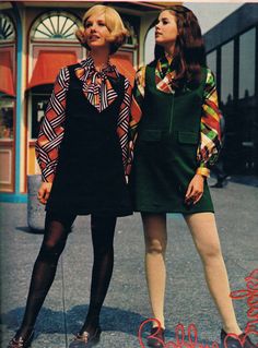 Seventeen August 1969. Cay Sanderson and Colleen corby. Moda Z Lat 70., Fashion 60s, 60’s Fashion, Diy Outfits, Outfit Essentials, 60s 70s Fashion, 60s And 70s Fashion, 70s Inspired Fashion, Fashion 1960s