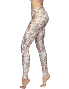 Leggings - Side View Metallic Fitted Leggings For Yoga, Gold Stretch Leggings For Party, Festival Leggings, Boho Coat, Lightning In A Bottle, Winter Sky, Blue Winter, Custom Leggings, Velvet Leggings