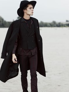 scoopmodels.com: Men Goth Outfits Men, Goth Fashion Men, Over Night, Felt Fedora, Fashion For Men, Androgynous Fashion, Alt Fashion, Eclectic Fashion