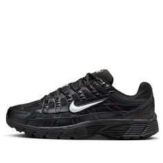 Nike P-6000 TRK3 'Black White' HF1052-010 Sporty Carbon Running Shoes For Streetwear, Nike Carbon Color Sneakers For Sports, Nike Slip-resistant Sneakers For Streetwear, Nike Carbon Running Sneakers, Nike Carbon Sneakers For Running, Black Slip-resistant Synthetic Running Shoes, Sporty Carbon-colored Sneakers For Training, Sporty Carbon-colored Training Sneakers, Nike Black Functional Sneakers