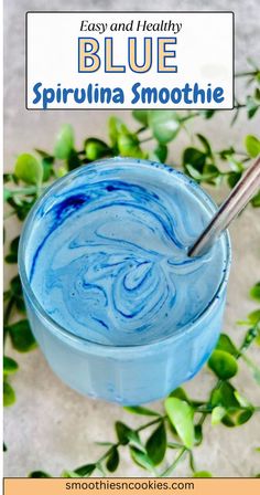 Blue Spirulina Smoothie Coconut Cloud Smoothie, Blue Spirulina Smoothie, Cloud Smoothie, Coconut Cloud, Superfood Drinks, Blue Spirulina