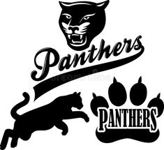 the panther's logo and other emblems