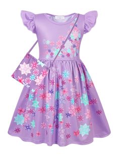 PRICES MAY VARY. Magic house Isabella dress for girl's birthday party. Pullover style, o-neck, ruffle short sleeve Magic family Isabella dress up. 3D printed ethnic style costume outfit, highly restore the animated characters. Very great for her to wear to watches the movie. Best gift for girls' themed birthday party, Halloween costumes, Christmas, dress up, cosplay, role play, pretend play, arnival, stage performance, photography, daily wear. This Mirabel/Isabella/Pepa/Dolores/Luisa costume is Luisa Costume, Mirabel Costume, Dress Up For Girls, Mirabel Dress, Performance Photography, Madrigal Family, Play Pretend, Magic House, Kids Christmas Outfits