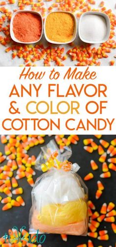 how to make any flavorer and color of cotton candy