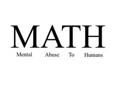 the word math written in black on a white background