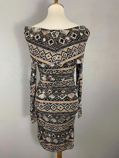 Anthropologie PLENTY Tracy Reese Knit Dress Size S Bodycon Ruched Aztec LS Boho Tracy Reese, Brands Outlet, Knit Jersey, Knit Dress, Off The Shoulder, Anthropologie, Dress Outfits, Women Accessories, Things To Sell